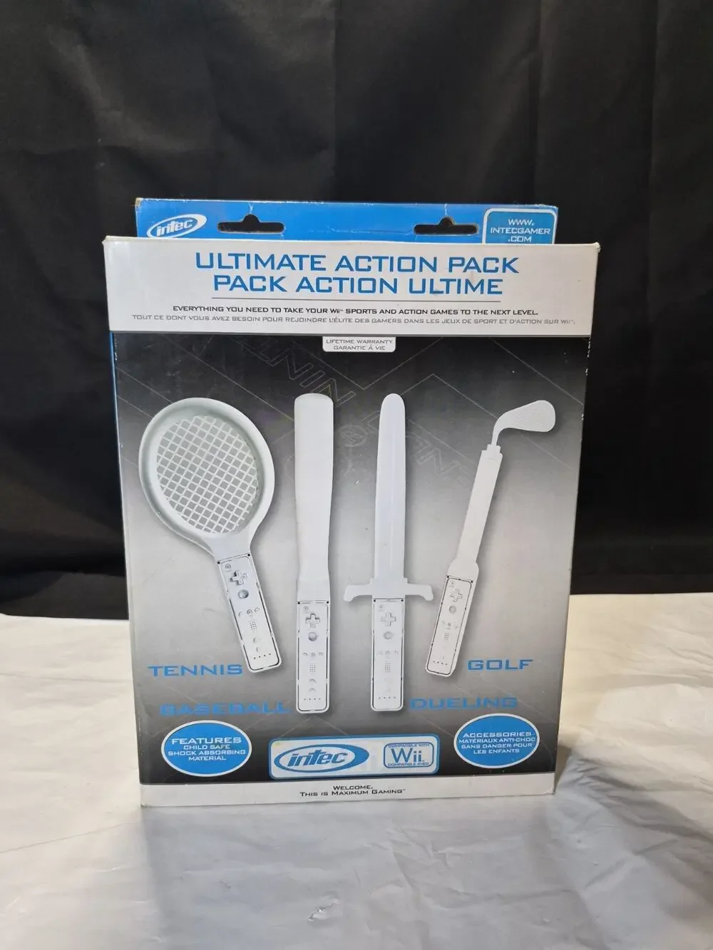 Intec Ultimate Action Pack, Nintendo Wii Sports~Tennis Baseball Golf And Sword